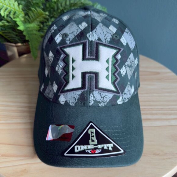 Top Of The World Hawaii University Rainbow Warriors Dk Green Hat Cap One Fit - Picture 1 of 10